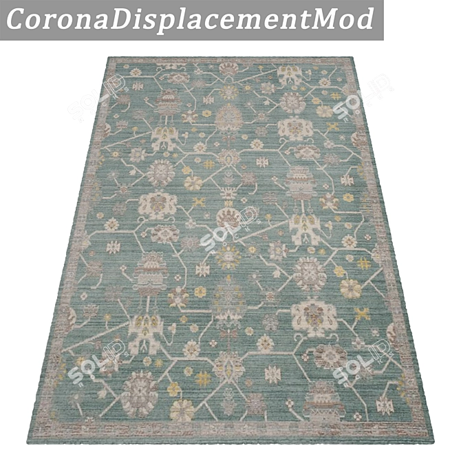 Luxury Carpet Set with High-Quality Textures 3D model image 4