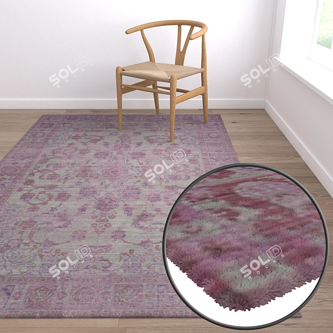 Luxury Carpet Set: High-Quality Textures 3D model image 5