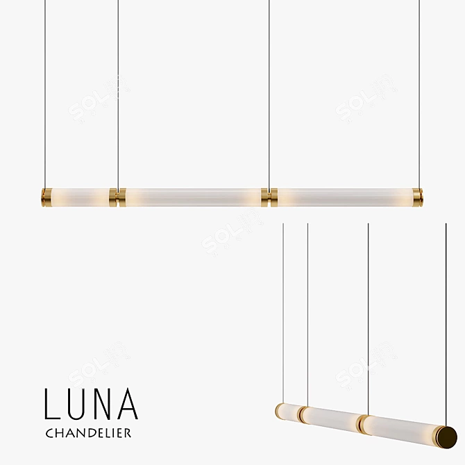 LUMINOUS LUNA Pendant Light 3D model image 1