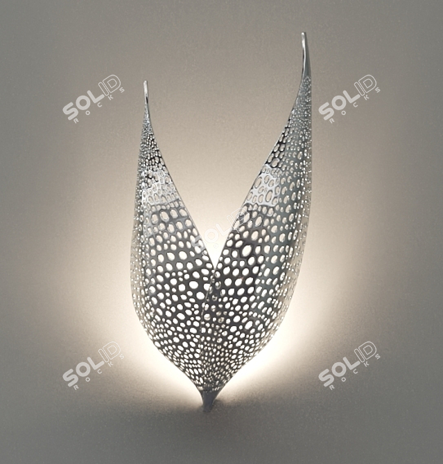 Metal Perforated Sconce: Novosvet WINGS 3D model image 5