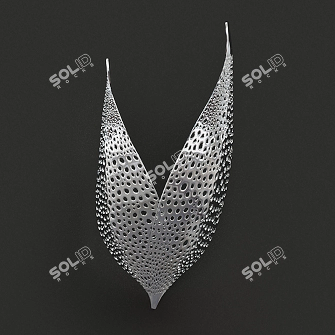 Metal Perforated Sconce: Novosvet WINGS 3D model image 6