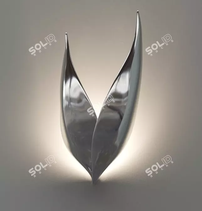 Title: Metal Wings Sconce by Novosvet 3D model image 1