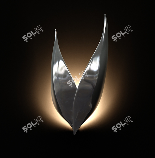 Title: Metal Wings Sconce by Novosvet 3D model image 2