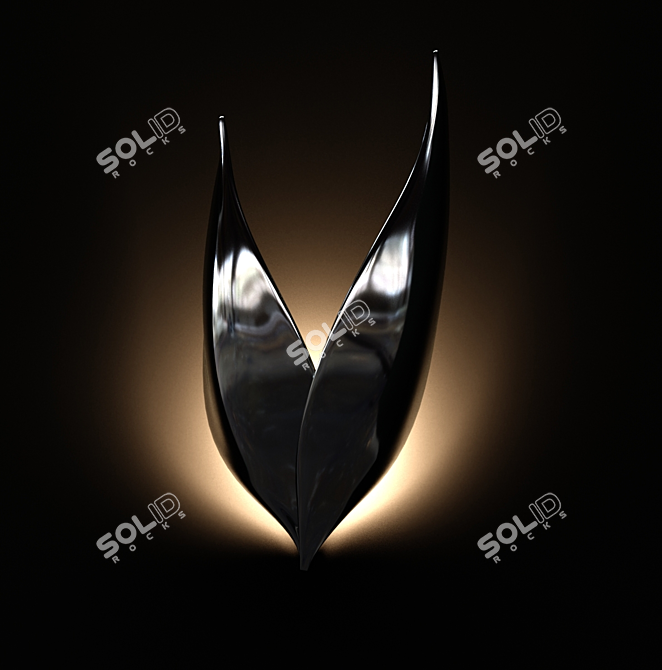 Title: Metal Wings Sconce by Novosvet 3D model image 4