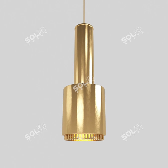 Alto Gold Modern Pendant Light 3D model image 1