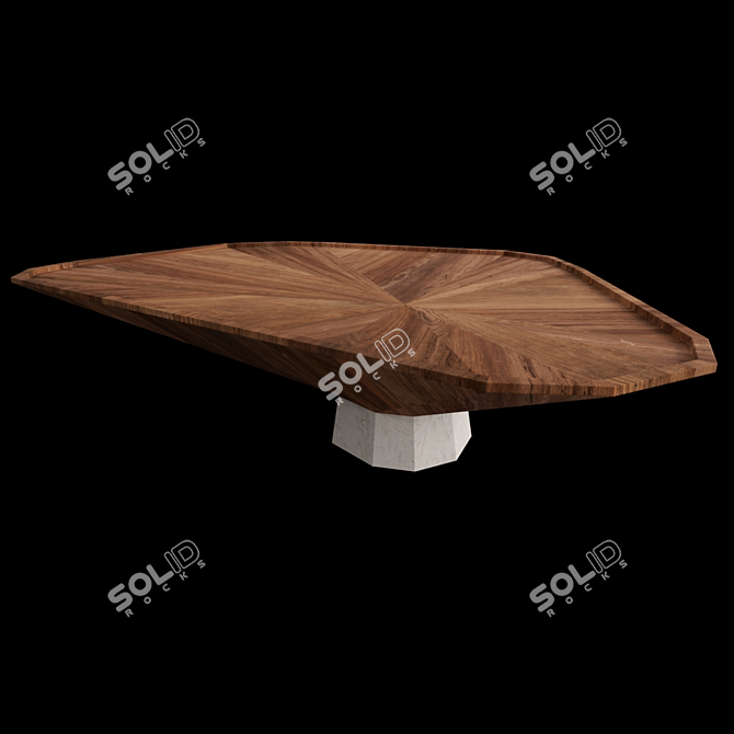 Elegant Webwood Coffee Table 3D model image 5