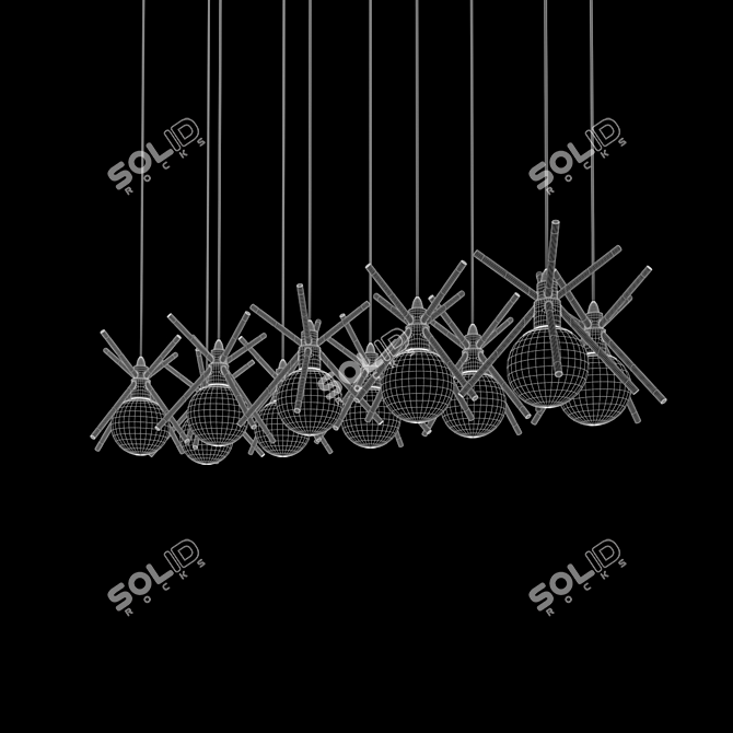 Elegant Beale Pendant Light 3D model image 3