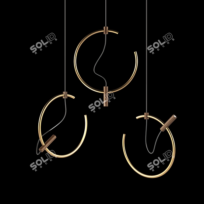 Andre Ferri Foco Pendant Light 3D model image 2