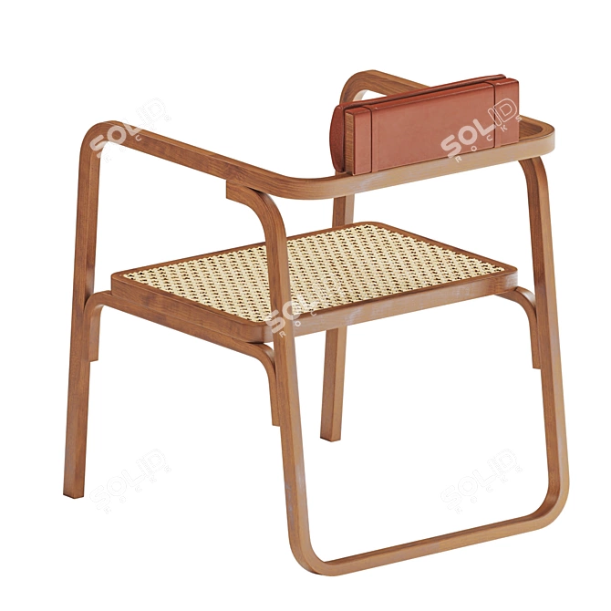 Elegant Oria d'Hermes Chair 3D model image 2