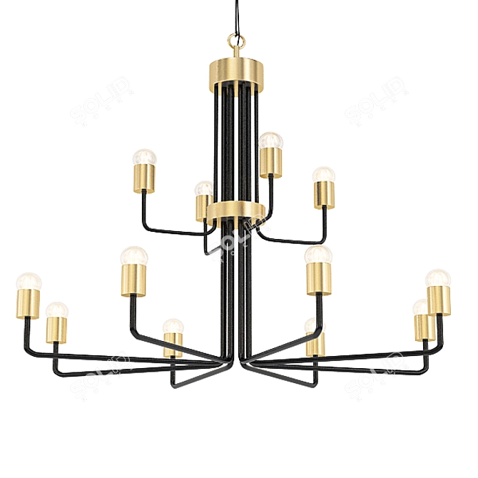 Contemporary Chandelier Collection 3D model image 4