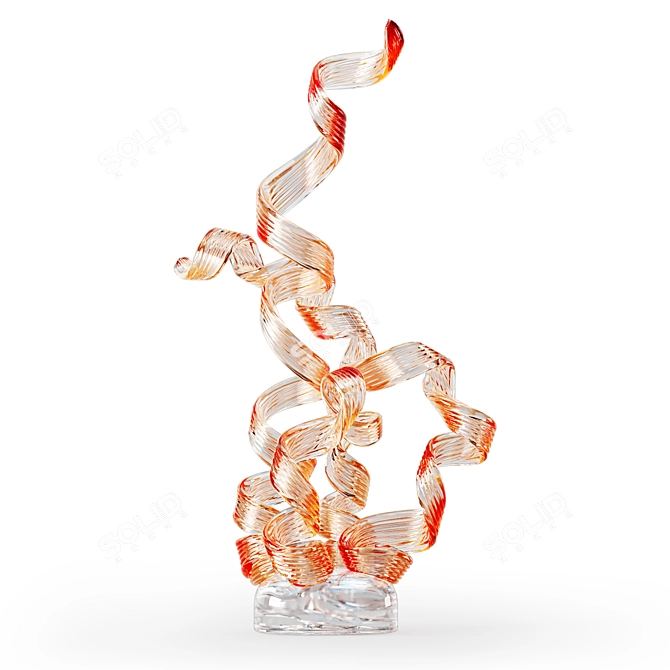 Chihuly Rotolo 80: Stunning Glass Sculpture 3D model image 1