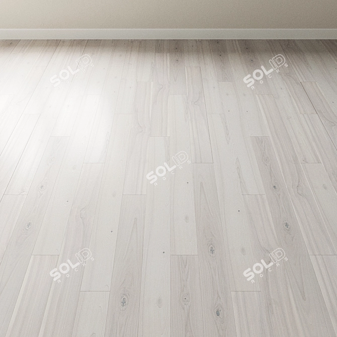 Inspire Cloudy Bleached Ash Parquet 3D model image 3