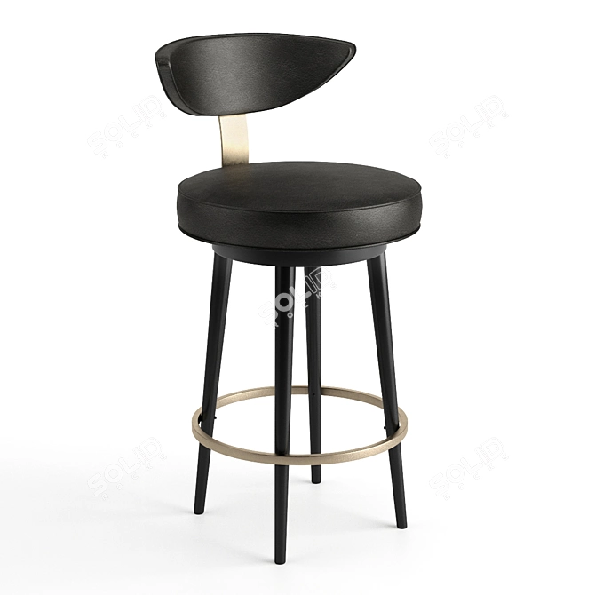 Modernize Your Space with Alter London's Linden Barstool Set 3D model image 3
