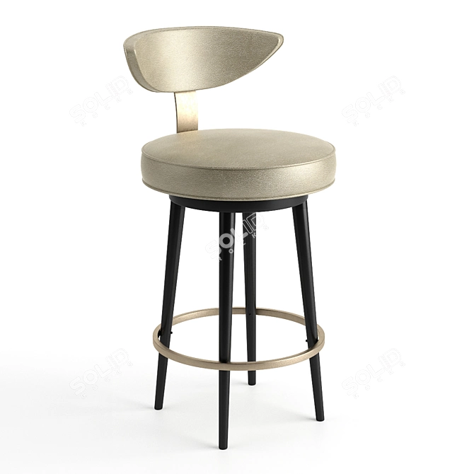 Modernize Your Space with Alter London's Linden Barstool Set 3D model image 4