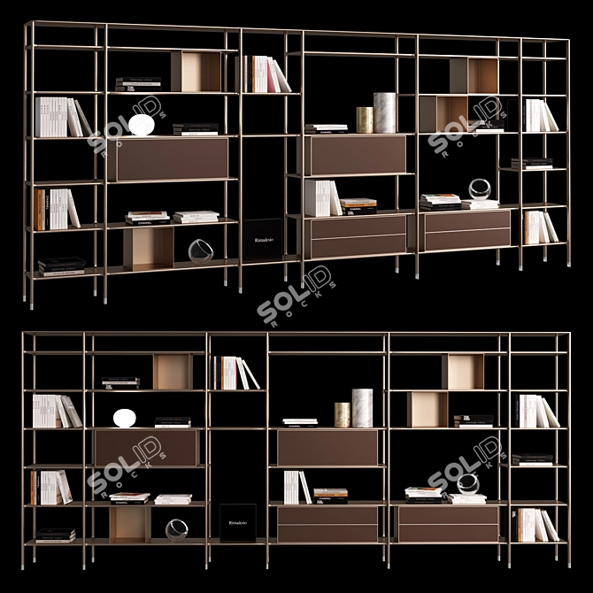 Rimadesio Wind: Sleek & Spacious Wardrobe 3D model image 1