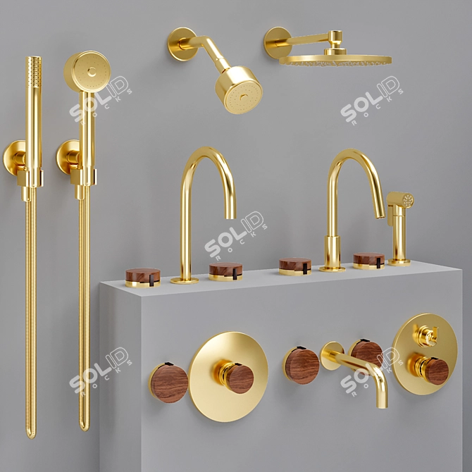 Elegant Watermark Elements Collection 3D model image 2