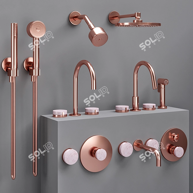 Elegant Watermark Elements Collection 3D model image 5