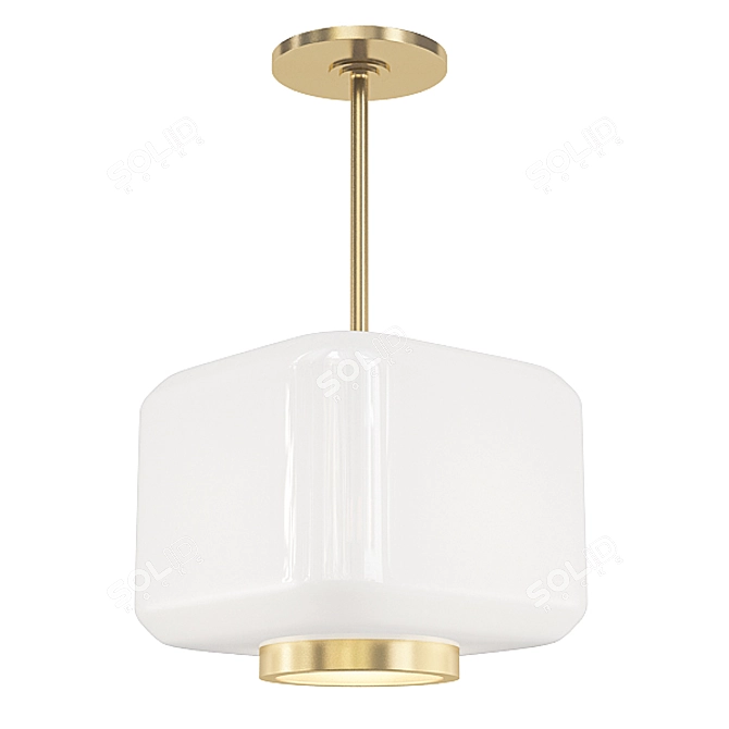 Modern Brass Chandelier Collection 3D model image 4