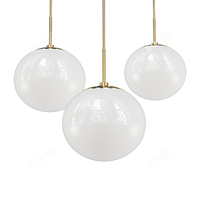 Modern Brass Chandelier Collection 3D model image 5