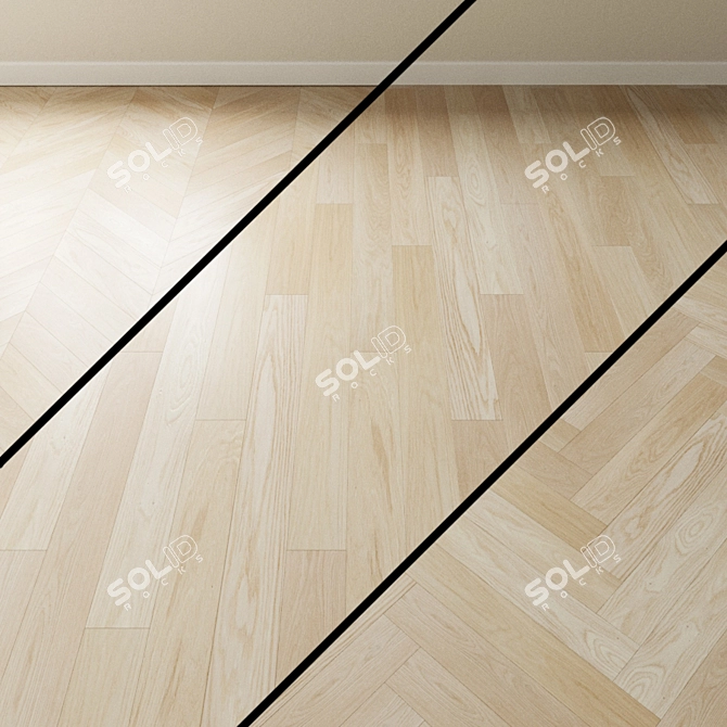 Coswick Oak Vanilla Parquet 3D model image 1