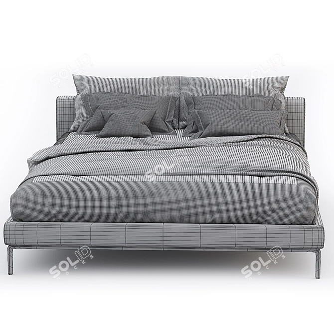 Modern Cassina L32 Moov Bed 3D model image 4