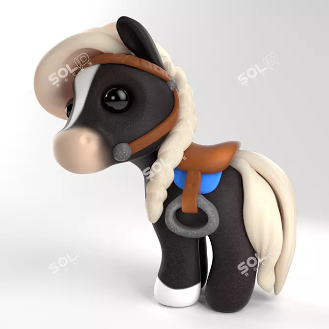 Interactive Horse Model: Fbx File Included 3D model image 1