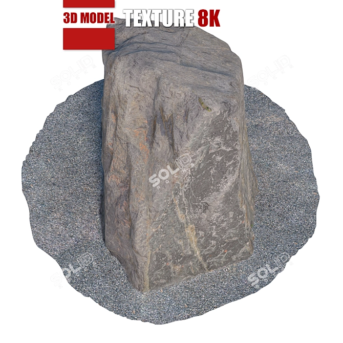 Detailed Stone Model for Close-Up Shots 3D model image 3