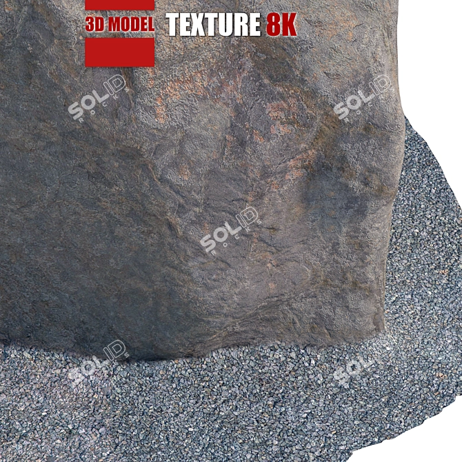 Detailed Stone Model for Close-Up Shots 3D model image 5