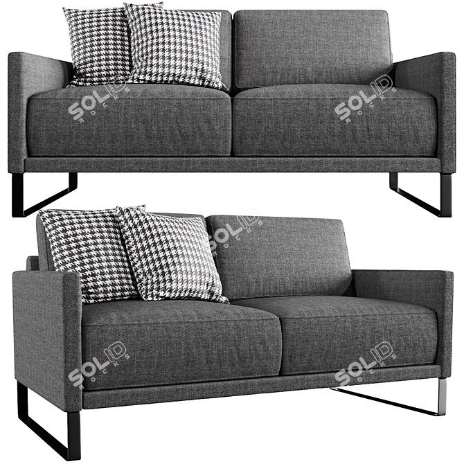 Rolf Benz Cara: Modern, Elegant Sofa 3D model image 1