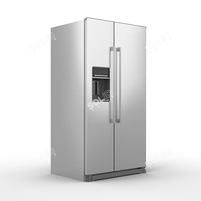 Ikea Nutid Side-by-Side Fridge: Sleek & Spacious 3D model image 2