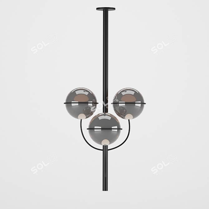 Modern Ceiling Light Fixture 3D model image 5