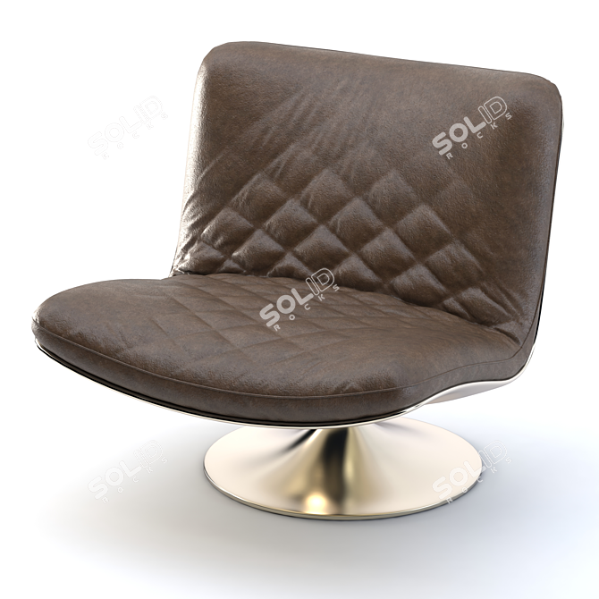Elegant Marilyn Luxury Armchair 3D model image 2