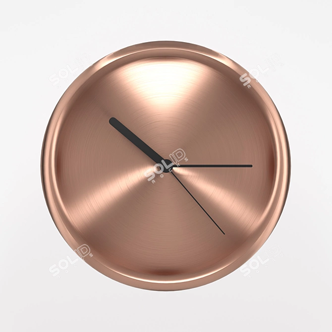 Elegant Turi Clock - Timepiece with Italian Style 3D model image 1