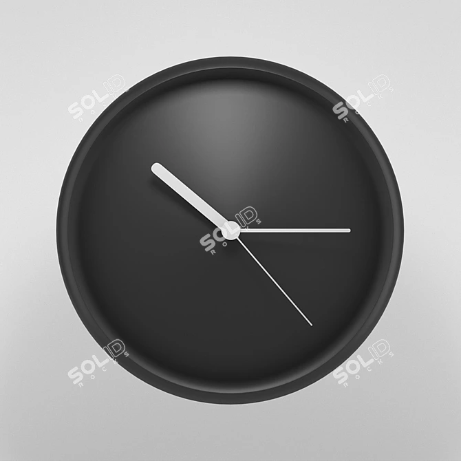 Elegant Turi Clock - Timepiece with Italian Style 3D model image 6