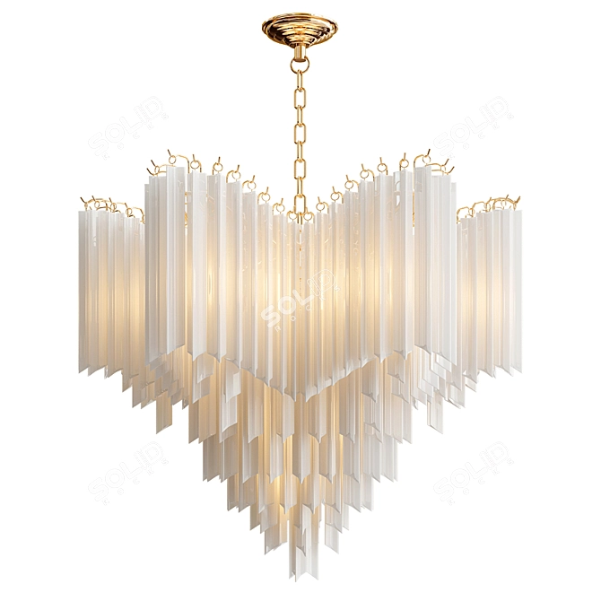 Elegant Pulsar Chandelier by L'Arte 3D model image 2