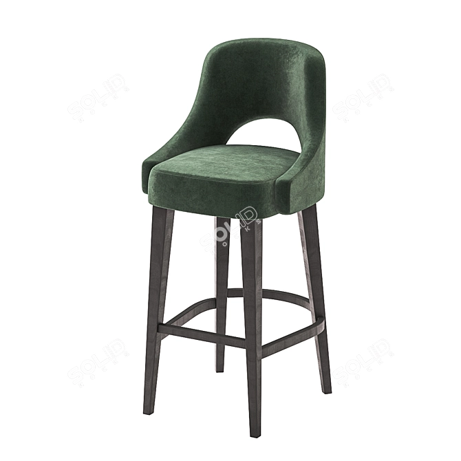 Contemporary Seaton Bar Stool: Modern British Design 3D model image 1