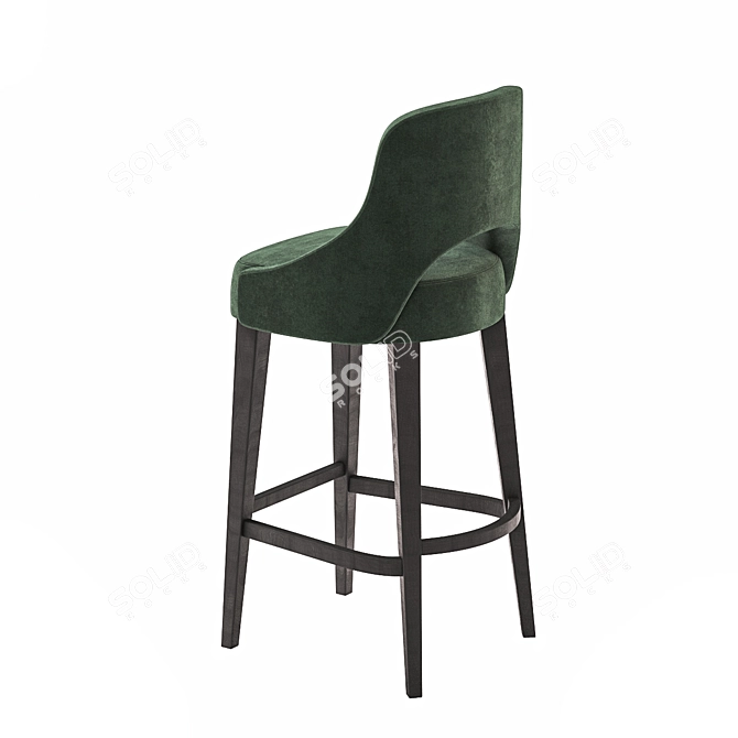 Contemporary Seaton Bar Stool: Modern British Design 3D model image 2