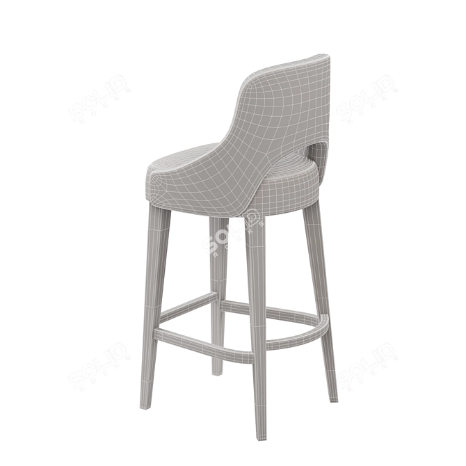 Contemporary Seaton Bar Stool: Modern British Design 3D model image 4