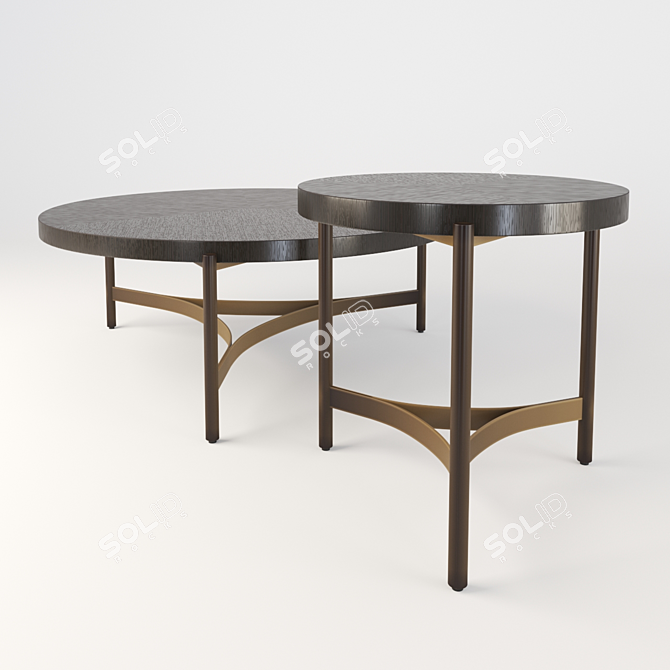 Elegant Maddox Coffee Table 3D model image 1