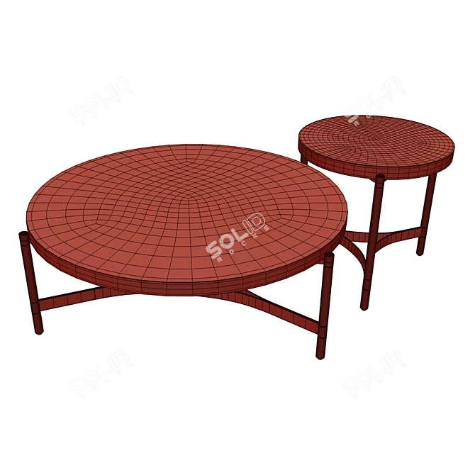 Elegant Maddox Coffee Table 3D model image 3