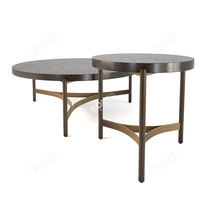 Elegant Maddox Coffee Table 3D model image 4