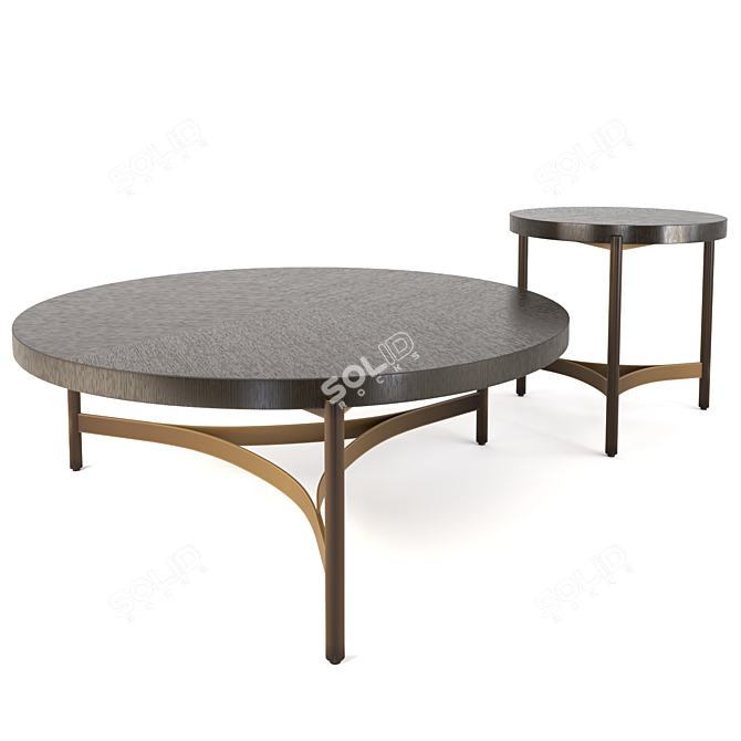 Elegant Maddox Coffee Table 3D model image 5