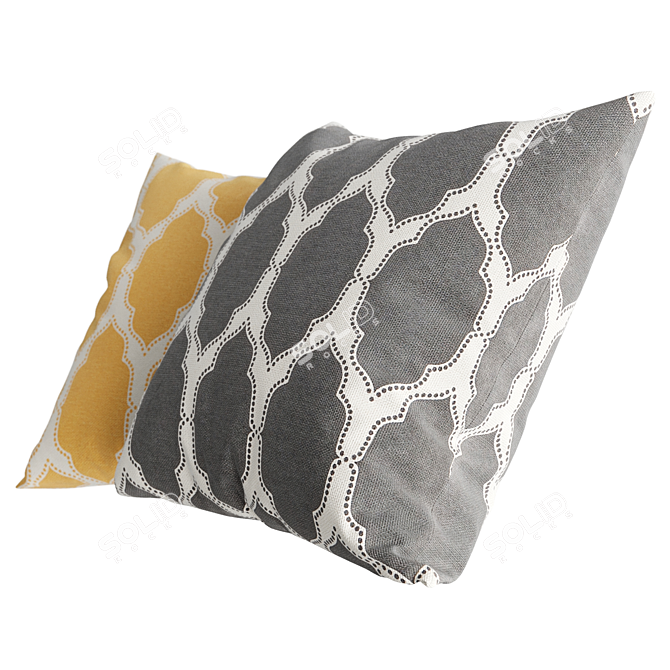 Patterned Cotton Pillows from H&M 3D model image 9