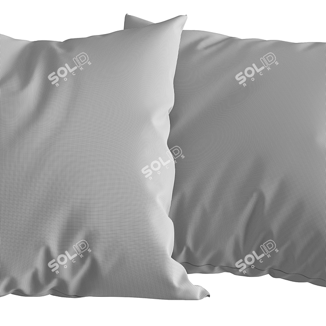 Patterned Cotton Pillows from H&M 3D model image 12