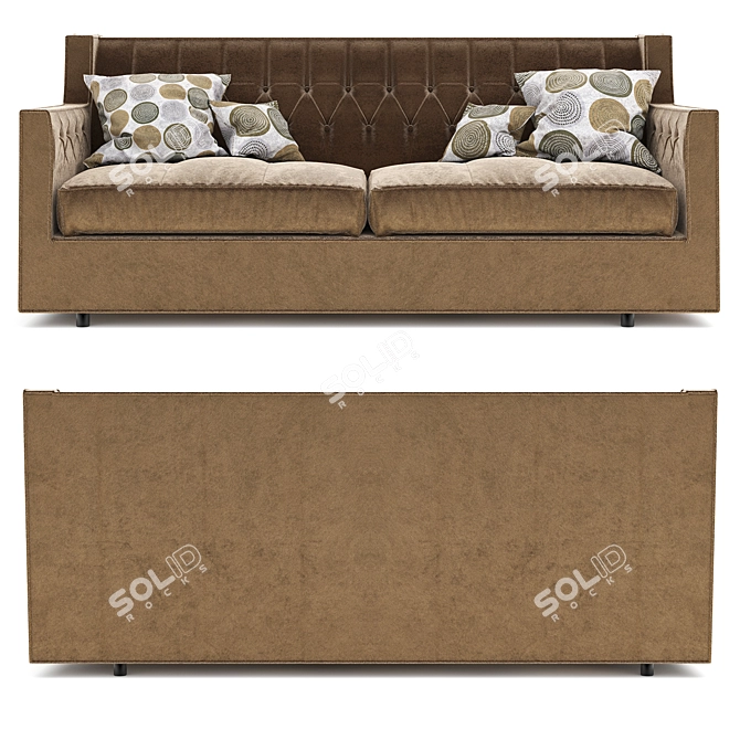 Modern Comfort: Candace Sofa 3D model image 2