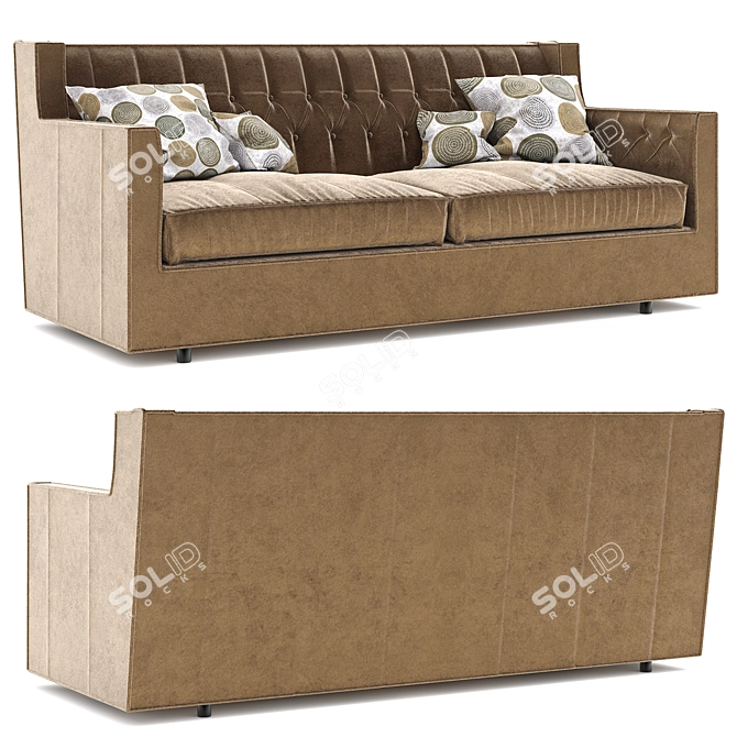 Modern Comfort: Candace Sofa 3D model image 3