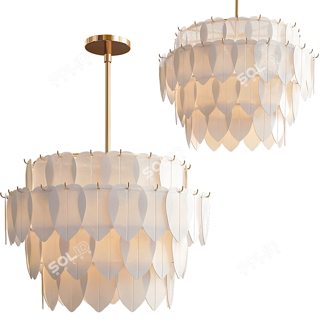 Glowing Grove Essence Chandelier 3D model image 4