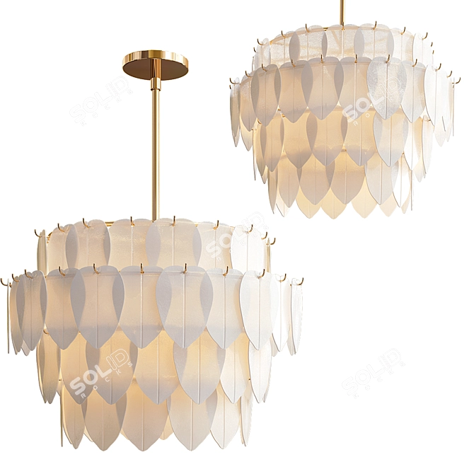 Glowing Grove Essence Chandelier 3D model image 5