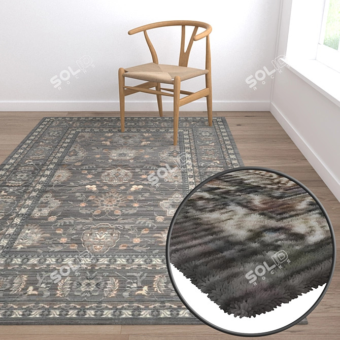 Premium Carpet Set | High-Quality Textures 3D model image 5