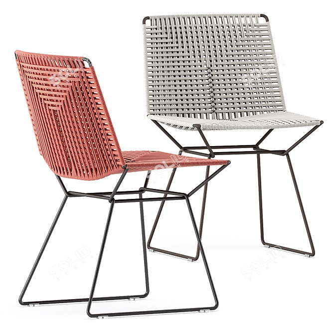 Sleek Outdoor Style: Tense Table & Neil Twist Chair 3D model image 4